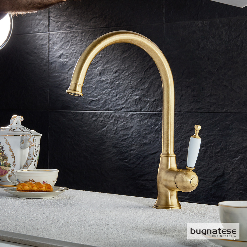 Μπαταρία Νεροχύτη Κουζίνας Oxford Bugnatese Bronze Μπαταρία Νεροχύτη Κουζίνας Oxford Bugnatese Bronze - Image 1