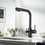 Μπαταρία Νεροχύτη Κουζίνας Filter-tap για Ντεπόζιτο Eurorama Black Matt - Image 3