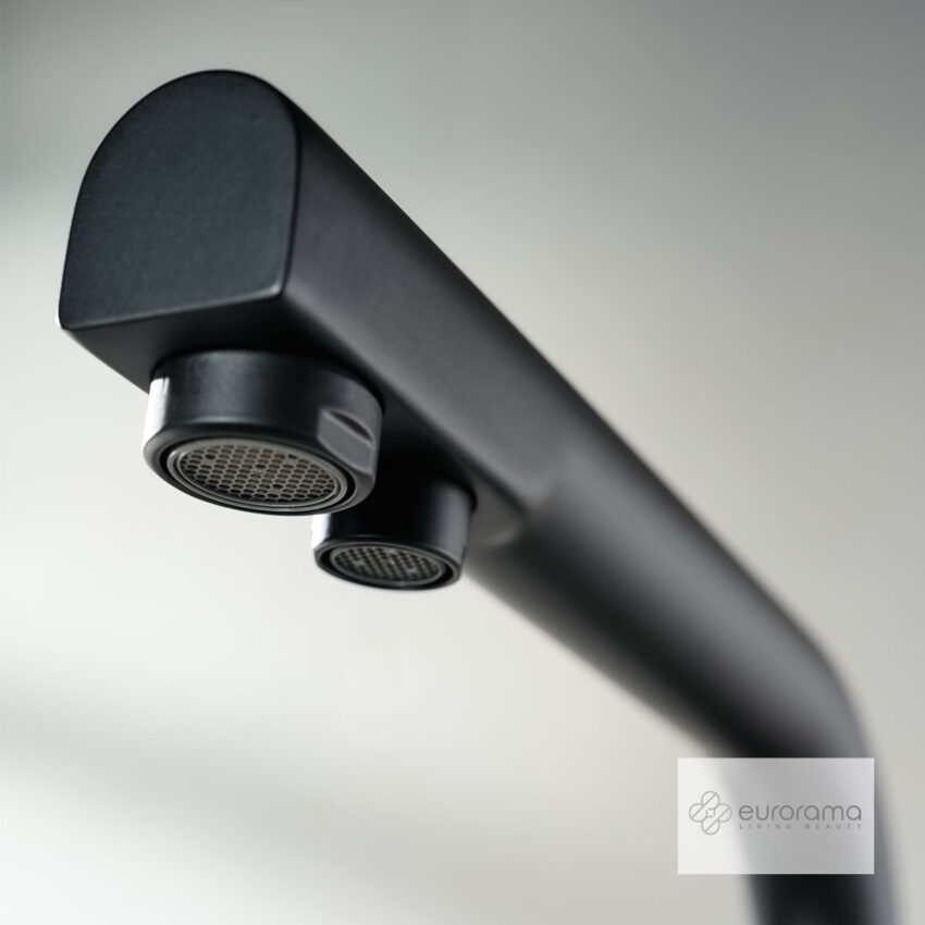 Μπαταρία Νεροχύτη Κουζίνας Filter-tap για Φίλτρο Eurorama Black Matt - Image 3