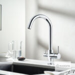 Μπαταρία Νεροχύτη Κουζίνας Filter-tap για φίλτρο πόσιμου νερού αντίστροφης όσμωσης Eurorama Chrome - Image 2