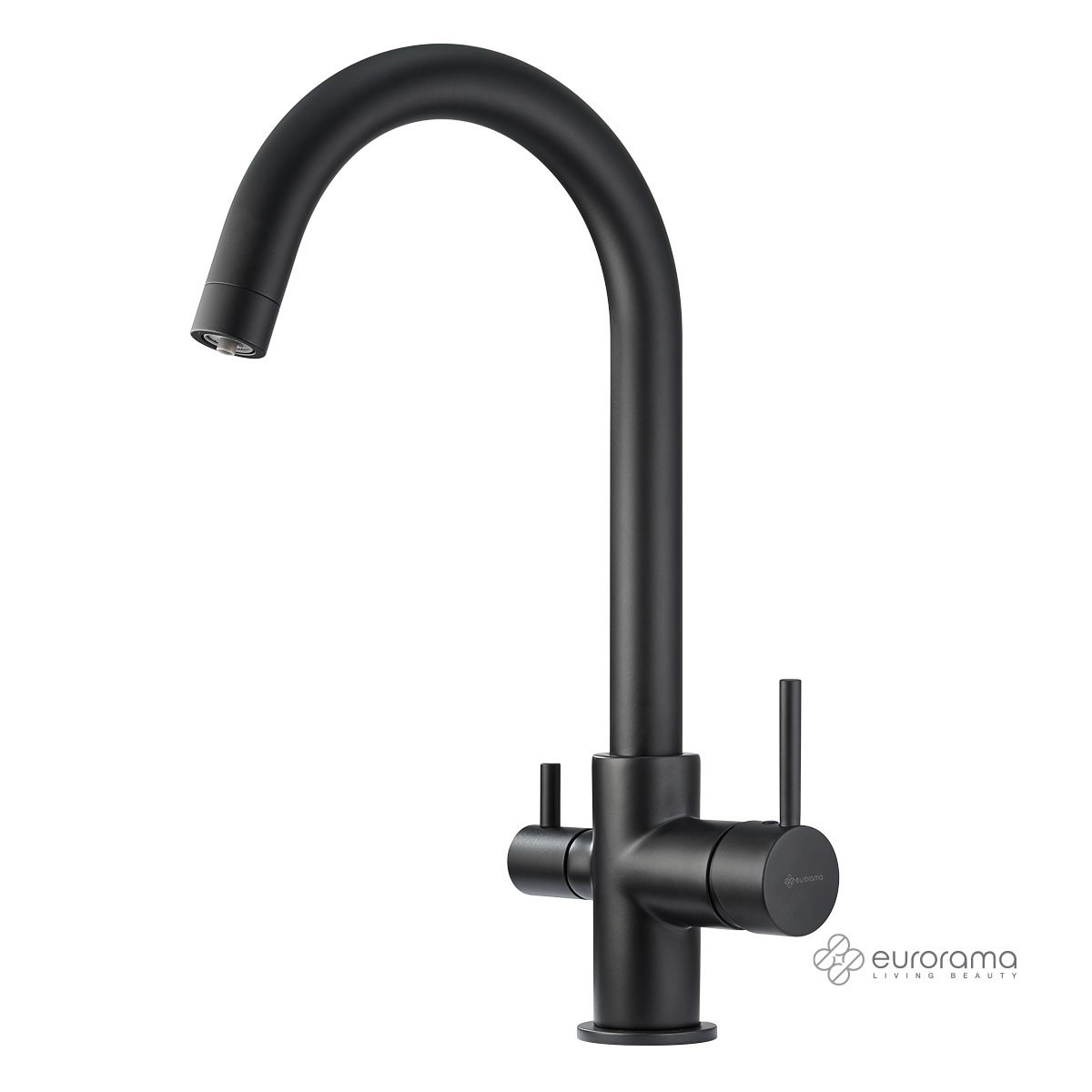 Μπαταρία Νεροχύτη Κουζίνας Filter-tap για φίλτρο πόσιμου νερού αντίστροφης όσμωσης Μπαταρία Νεροχύτη Κουζίνας Filter-tap για φίλτρο πόσιμου νερού αντίστροφης όσμωσης, Eurorama Black Matt - Image 1