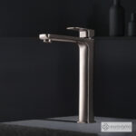 Μπαταρία Νιπτήρα Υψηλή με Βαλβίδα Clic-Clac Quadra Eurorama Inox - Image 2