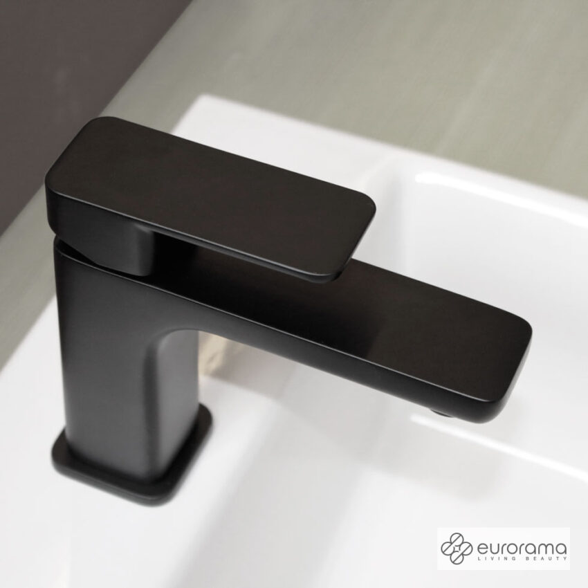 Μπαταρία Νιπτήρα Quadra Eurorama Black Μatt - Image 2