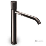 Μπαταρία Νιπτήρα Υψηλή με Βαλβίδα Clic-Clac Eletta Tecno Eurorama Black Brushed