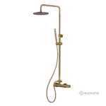 Μπαταρία Ντουζιέρας με Κεφαλή και Κολώνα ρυθμιζόμενου ύψους OSO Bronze Brushed