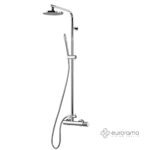 Μπαταρία Ντουζιέρας με Κεφαλή και Κολώνα μη ρυθμιζόμενου ύψους OSO Chrome