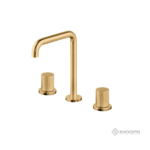 Μπαταρία Νιπτήρα Επικαθήμενη 3 οπών OSO Eurorama Brushed Gold