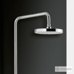 Ρυθμιζόμενη Κολώνα Ντους με κεφαλή Φ20 για σύνδεση μεΜπαταρία Λουτρού, Chrome - Image 3