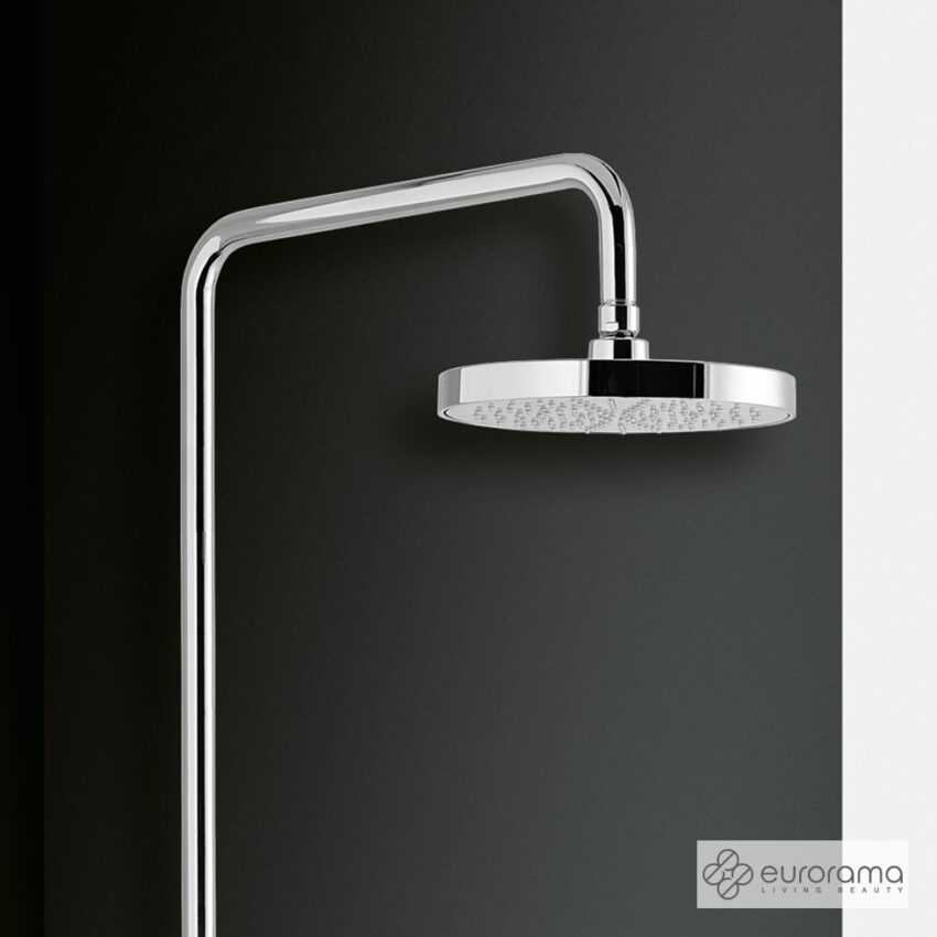 Ρυθμιζόμενη Κολώνα Ντους με κεφαλή Φ20 για σύνδεση μεΜπαταρία Λουτρού, Chrome - Image 3