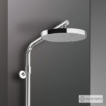 Σταθερή Κολώνα Ντους (Μη ρυθμιζόμενη στο ύψος) με κεφαλή Φ20 για σύνδεση μεΜπαταρία Λουτρού, Chrome - Image 3