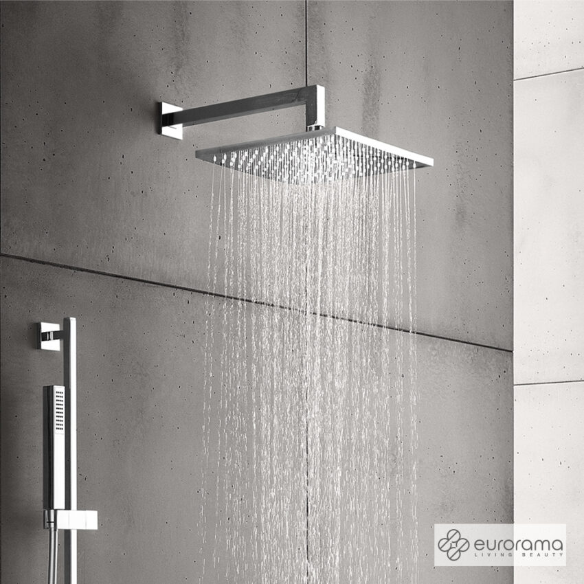 Βραχίονας Τοίχου Τετράγωνος 25x25mm 35εκ., Eurorama Chrome - Image 2