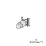 Εσωτερικό Τμήμα Μίκτη Εντοιχισμού 1 Εξόδου Radomonte Brushed Inox