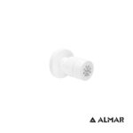 Ανακλινόμενο Jet Round για εντοιχισμένο σύστημα ντουζιέρας, White Matt