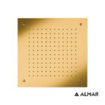 Κεφαλή Ντουζ Εντοιχισμού Οροφής Temptation 38x38, Almar PVD Brushed Gold - Image 2