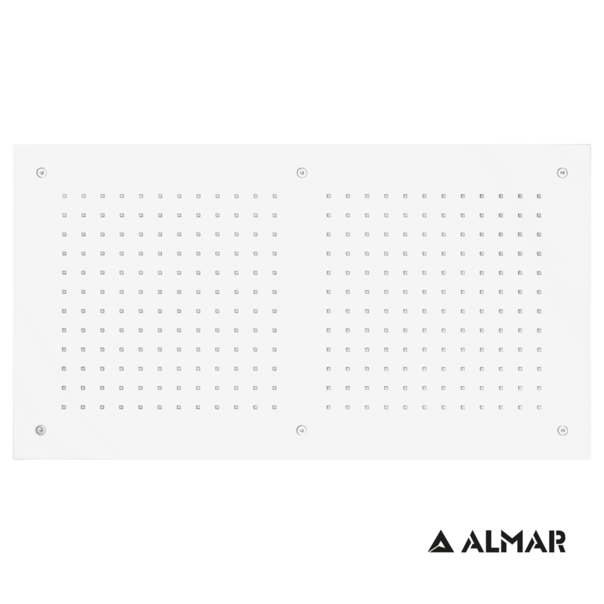 Κεφαλή Ντουζ Εντοιχισμού Οροφής 70x38 Almar White Matt - Image 2