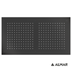 Κεφαλή Ντουζ Εντοιχισμού Οροφής 70x38 Almar PVD Black Brushed - Image 2