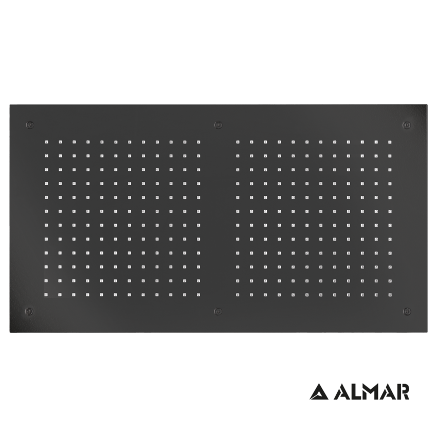 Κεφαλή Ντουζ Εντοιχισμού Οροφής 70x38 Almar PVD Black Brushed - Image 2