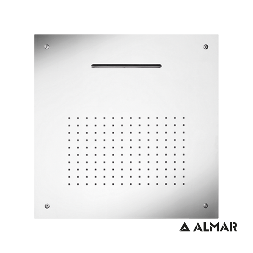 Κεφαλή Ντουζ Εντοιχισμού Οροφής Temptation 50x50, Almar Inox Chrome - Image 2