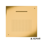 Κεφαλή Ντουζ Εντοιχισμού Οροφής Temptation 50x50, Almar PVD Brushed Gold - Image 2