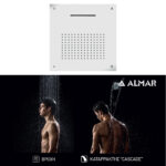 Κεφαλή Ντουζ Εντοιχισμού Οροφής Temptation 50x50, Almar White Matt