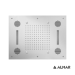 Κεφαλή Ντουζ Εντοιχισμού Οροφής 63x48 με Σύνδεση Bluetooth και Χρωματοθεραπεία, Almar Inox - Image 3