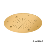 Κεφαλή Ντουζ Εντοιχισμού Οροφής Φ38 Almar PVD Brushed Gold - Image 2