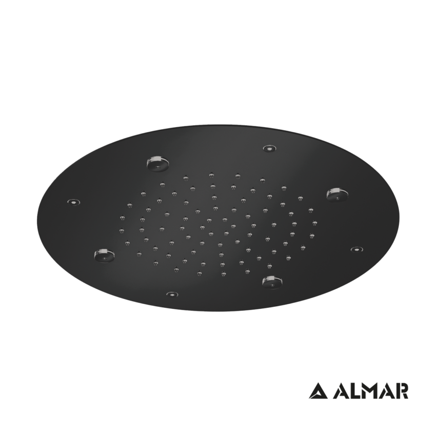 Κεφαλή Ντουζ Εντοιχισμού Οροφής Φ38 Almar PVD Black Brushed - Image 2