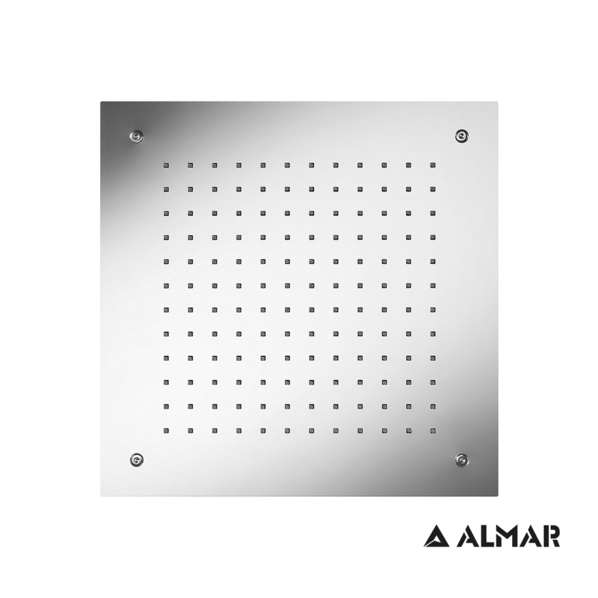 Κεφαλή Ντουζ Εντοιχισμού Οροφής Temptation 38x38, Almar Inox Chrome - Image 2