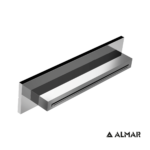 Καταρράκτης Ντουζ XL 34,6x8 Almar Brushed Inox - Image 2