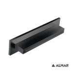 Καταρράκτης Ντουζ XL 34,6x8 Almar PVD Black Brushed - Image 2