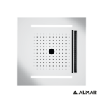 Κεφαλή Ντουζ Εντοιχισμού Οροφής Temotion με Χρωματοθεραπεία 50x50, Almar Inox Brushed - Image 2