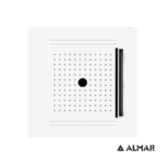 Κεφαλή Ντουζ Εντοιχισμού Οροφής Temotion με Χρωματοθεραπεία 50x50, Almar White Matt - Image 2