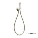 Σύστημα Μπιντέ Flush-Ι, μόνο κρύο, για λεκάνη κρεμαστή και υψηλής πίεσης, Almar  Inox Finish