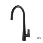 Μπαταρία Νεροχύτη Κουζίνας με Τηλέφωνο Ντους Proton Gessi Black Matt