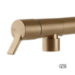 Μπαταρία Νεροχύτη Κουζίνας Fisso Gessi Inox316 Warm Bronze Brushed PVD - Image 2