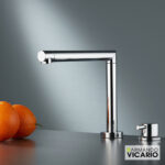 Μπαταρία Νεροχύτη Κουζίνας Cono Βυθιζόμενη Chrome