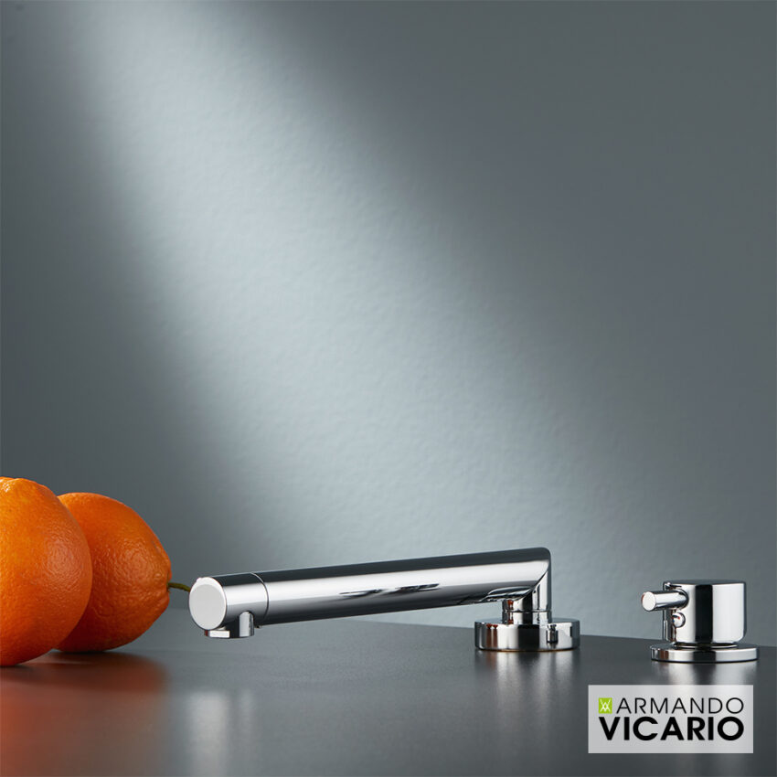 Μπαταρία Νεροχύτη Κουζίνας Cono Βυθιζόμενη Chrome - Image 3