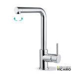Μπαταρία Νεροχύτη Κουζίνας Fluo Chrome - Image 3
