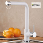 Μπαταρία Νεροχύτη Κουζίνας Fluo SuperWhite Granite - Image 2