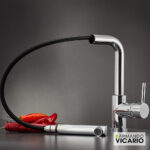 Μπαταρία Νεροχύτη Κουζίνας Fluo Chrome - Image 2