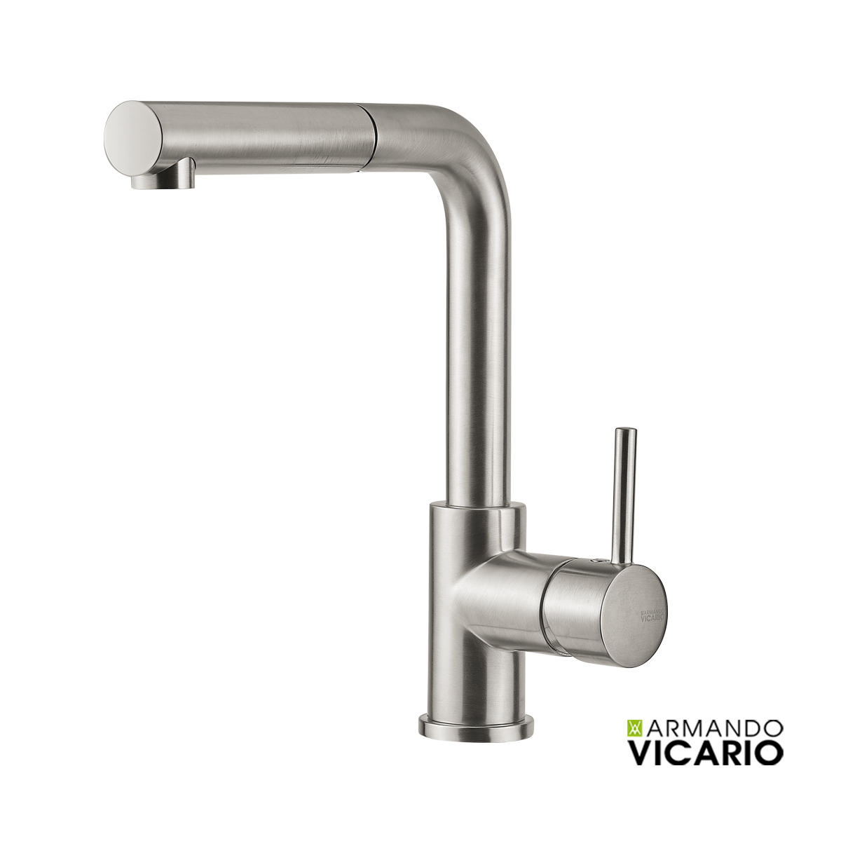 Μπαταρία Νεροχύτη Κουζίνας Fluo Vicario Inox finish Μπαταρία Νεροχύτη Κουζίνας Fluo Vicario Inox finish - Image 1