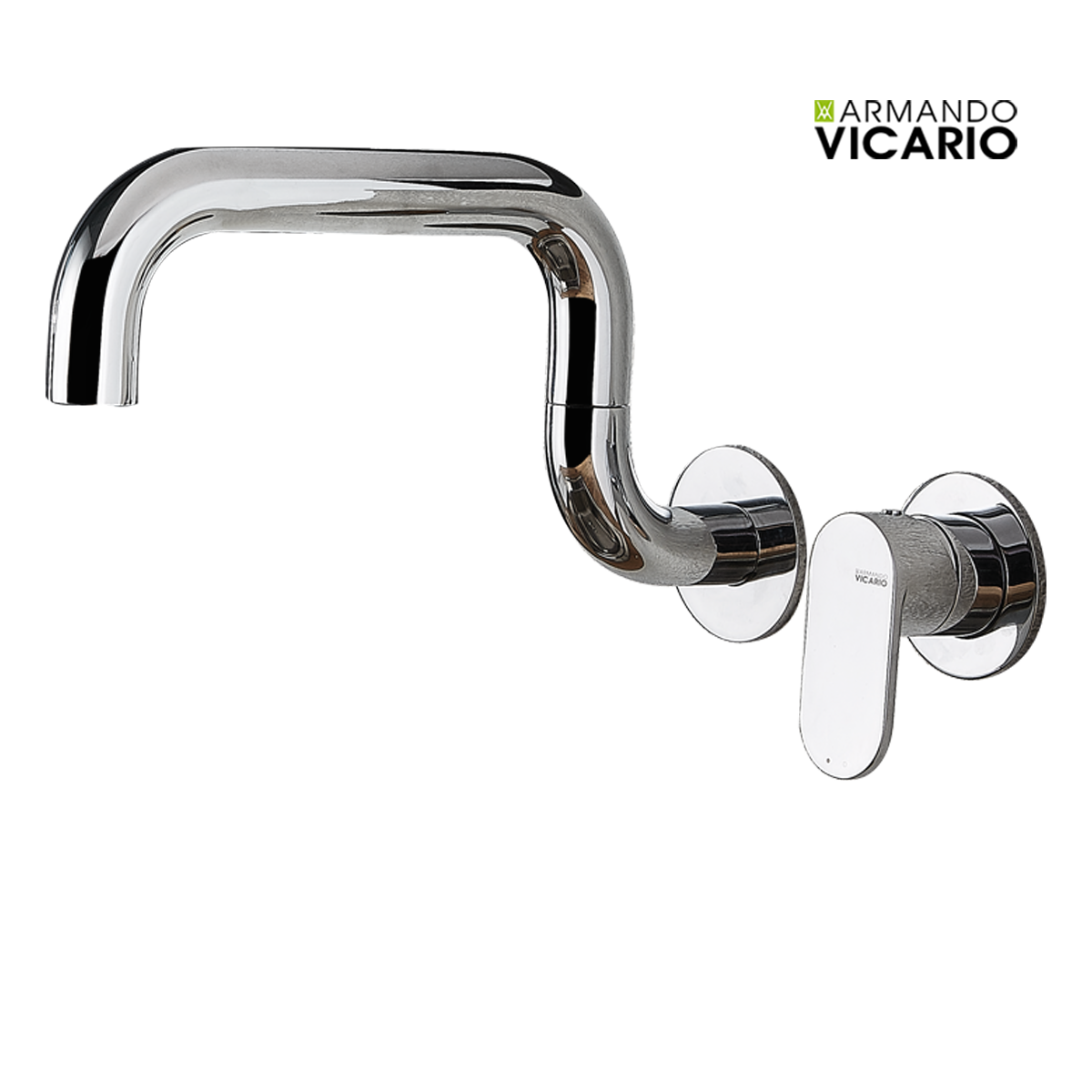 Μπαταρία Νεροχύτη Κουζίνας Τοίχου Laundry Vicario Chrome Μπαταρία Νεροχύτη Κουζίνας Τοίχου Laundry Vicario Chrome - Image 1