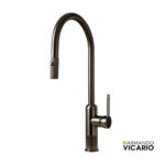Μπαταρία Νεροχύτη Κουζίνας Lumiere Vicario Black Brushed