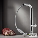 Μπαταρία Νεροχύτη Κουζίνας Tozo Chrome - Image 2