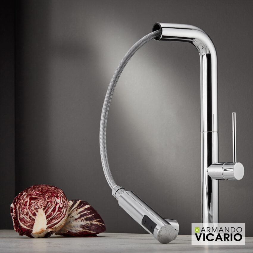 Μπαταρία Νεροχύτη Κουζίνας Tozo Chrome - Image 2