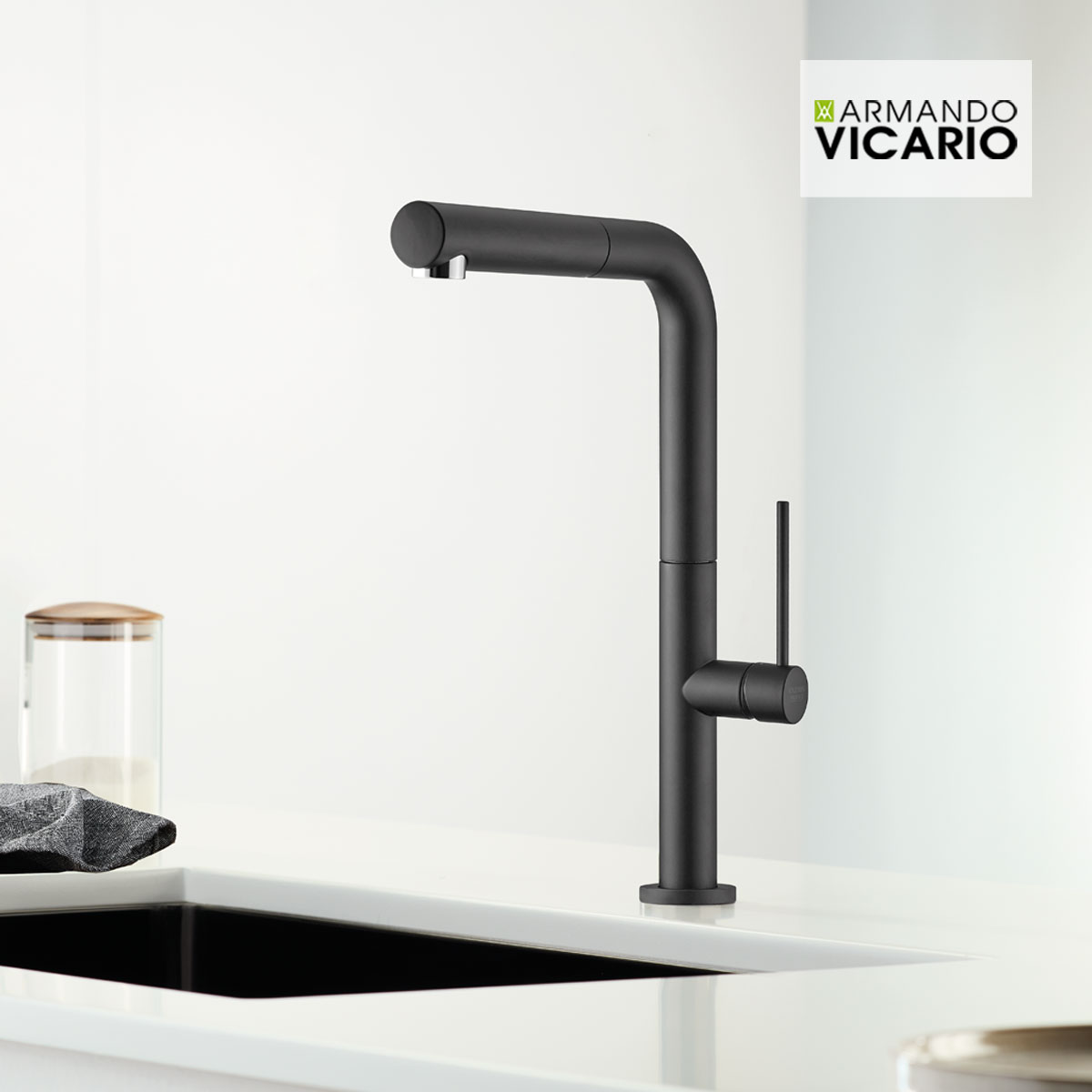 Μπαταρία Νεροχύτη Κουζίνας Tozo Black Matt Μπαταρία Νεροχύτη Κουζίνας Tozo Black Matt - Image 1