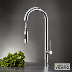 Μπαταρία Νεροχύτη Κουζίνας Tozo Chrome - Image 2