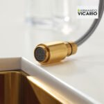 Μπαταρία Νεροχύτη Κουζίνας Tozo Brushed Gold - Image 3