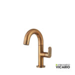 Μπαταρία Νιπτήρα με Βαλβίδα Clic-ClacSlim Vicario natural Brass
