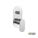 Μίκτης Εντοιχισμού 2 Εξόδων Slim Vicario Chrome
